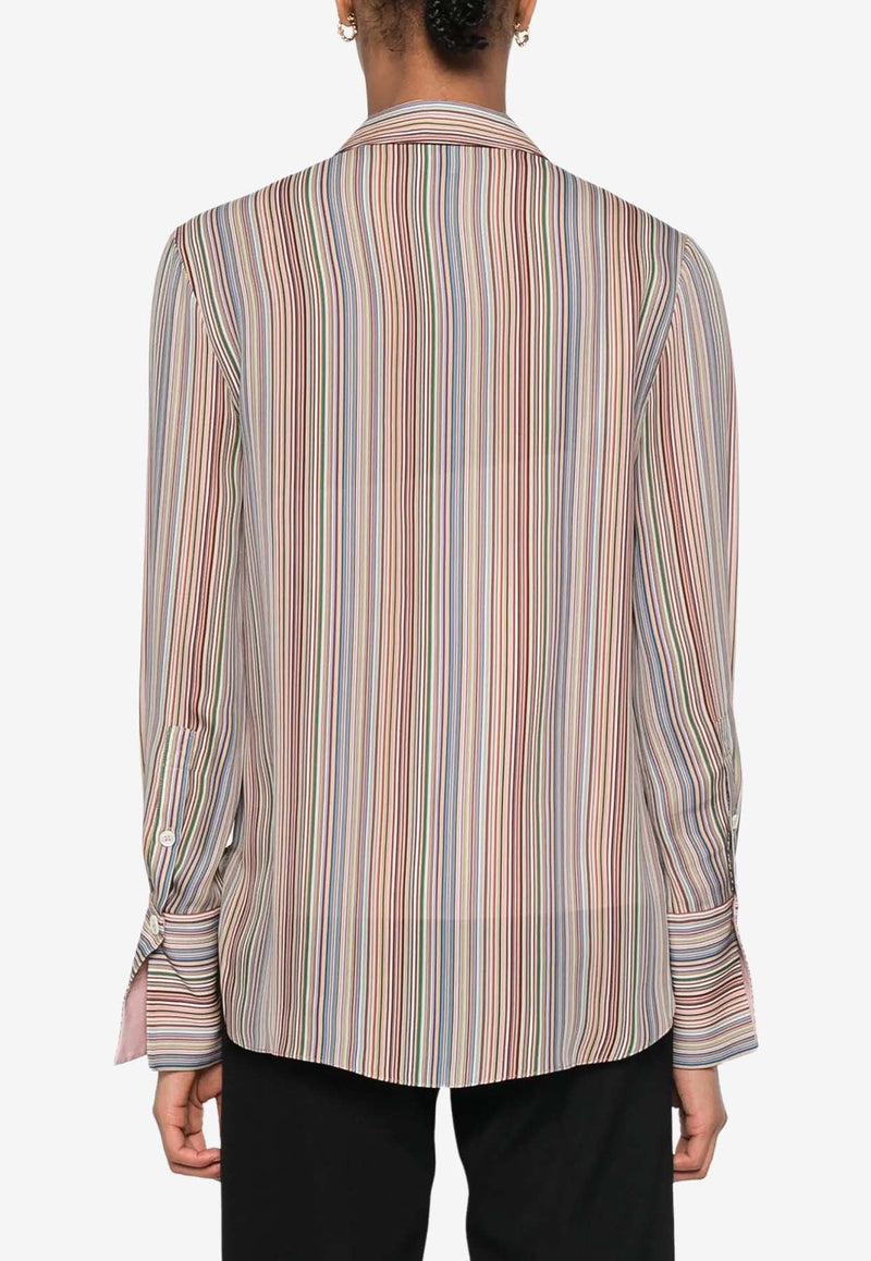 Striped Long-Sleeved Shirt