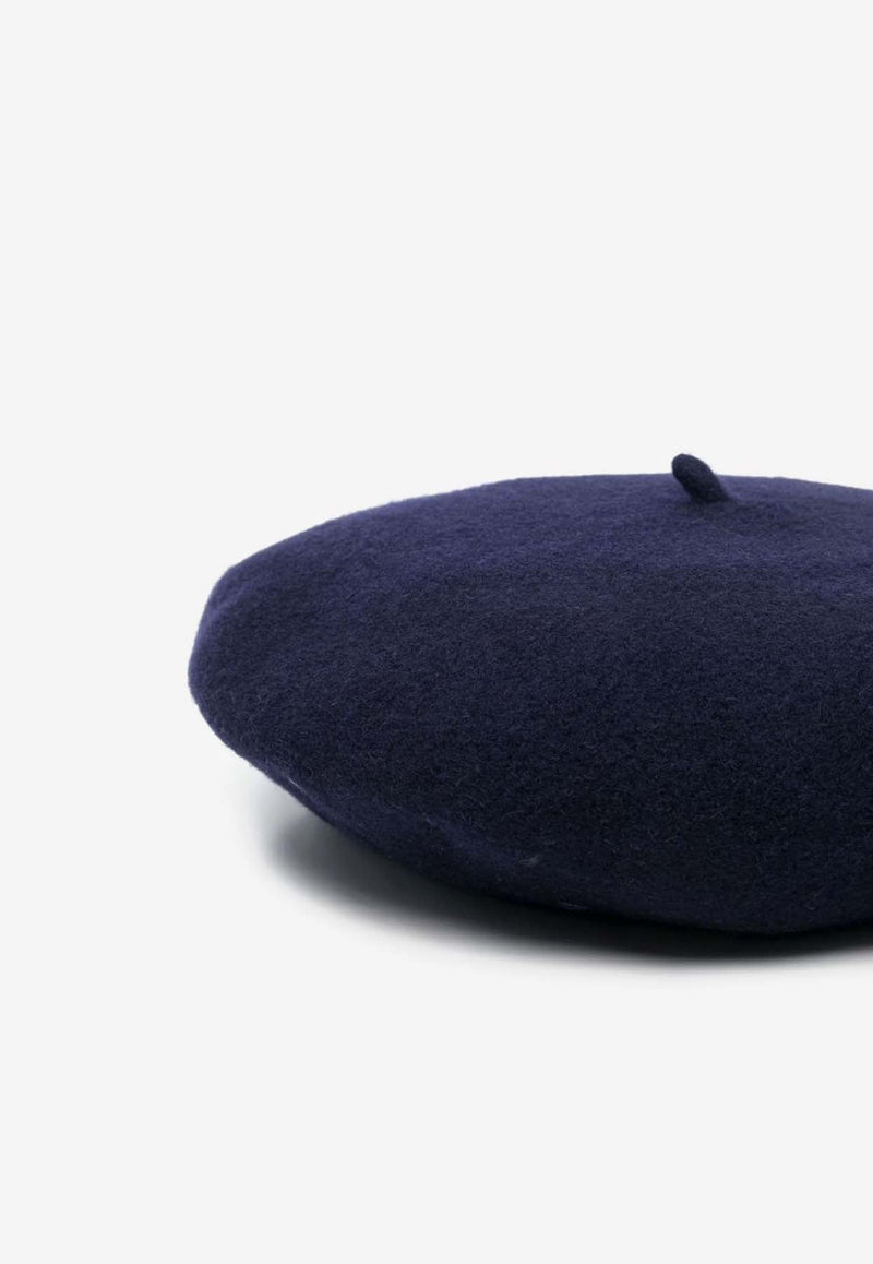 Four-Stitch Wool Beret