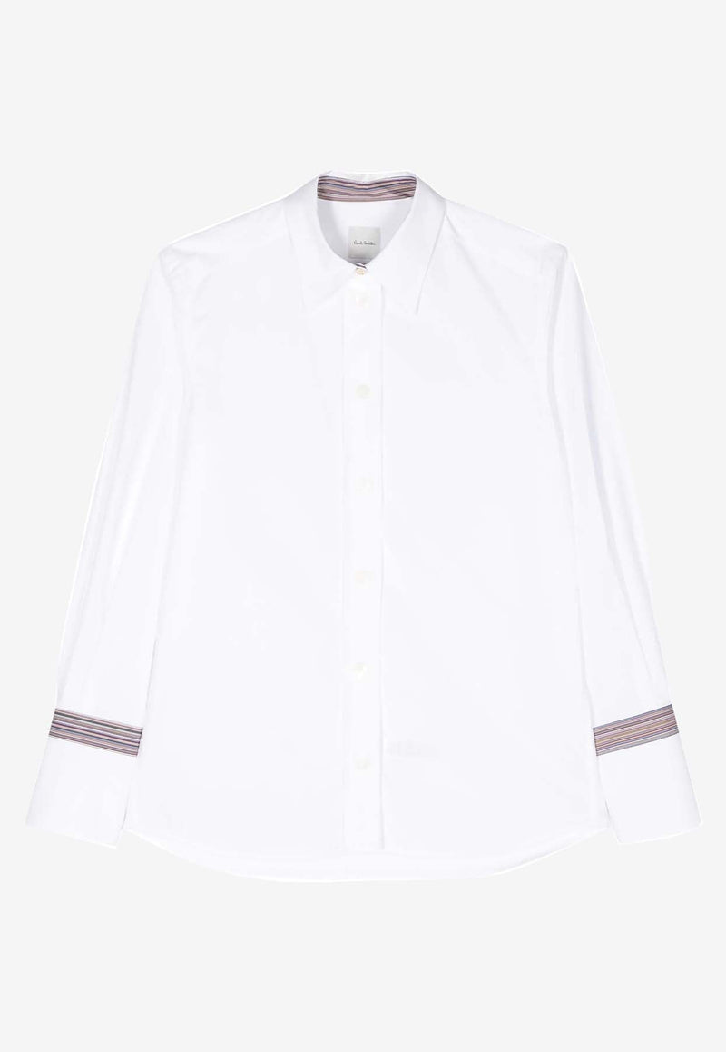 Long-Sleeved Poplin Shirt