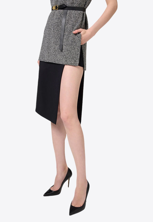 Asymmetric Skirt with Slit