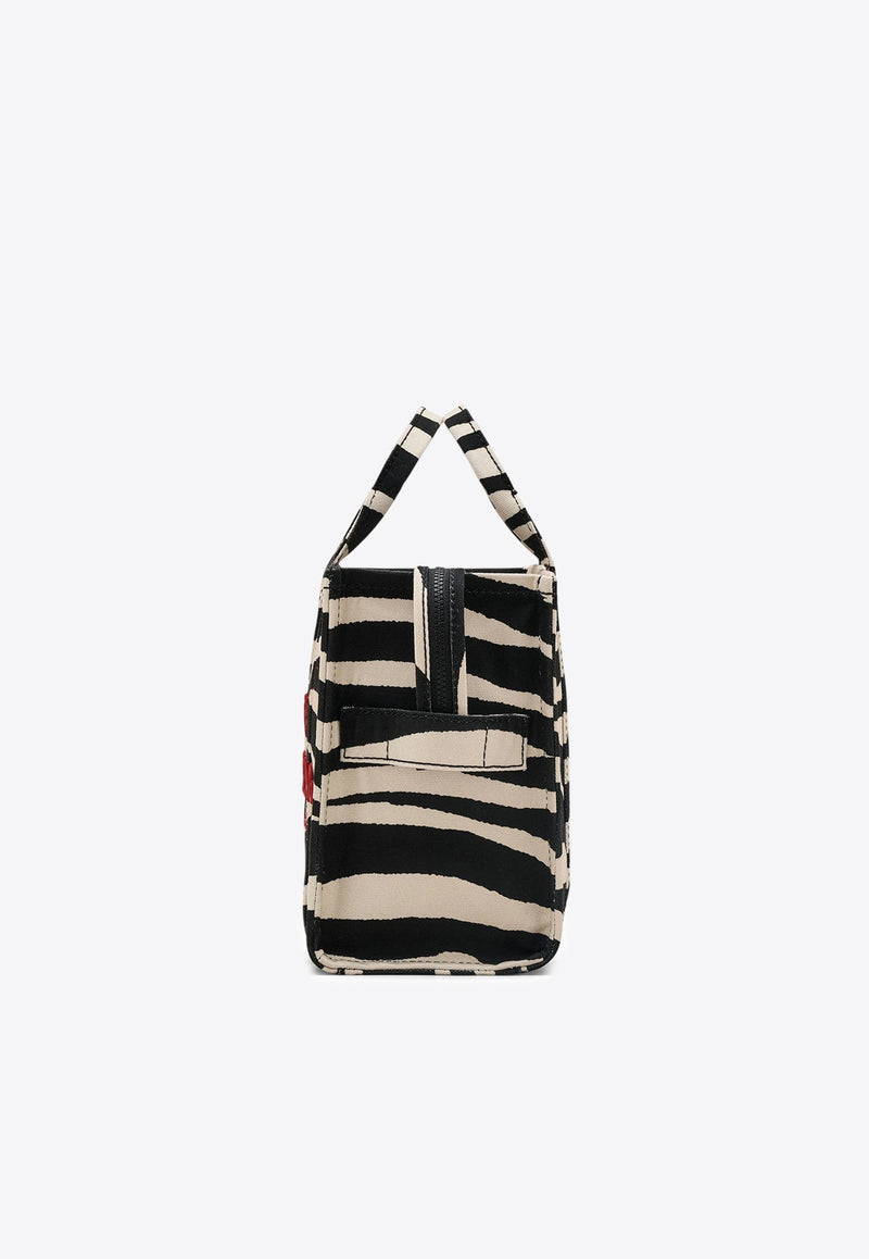 The Medium Zebra Canvas Tote Bag