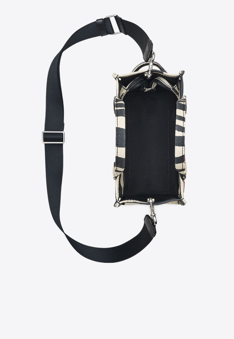 The Small Zebra Canvas Tote Bag