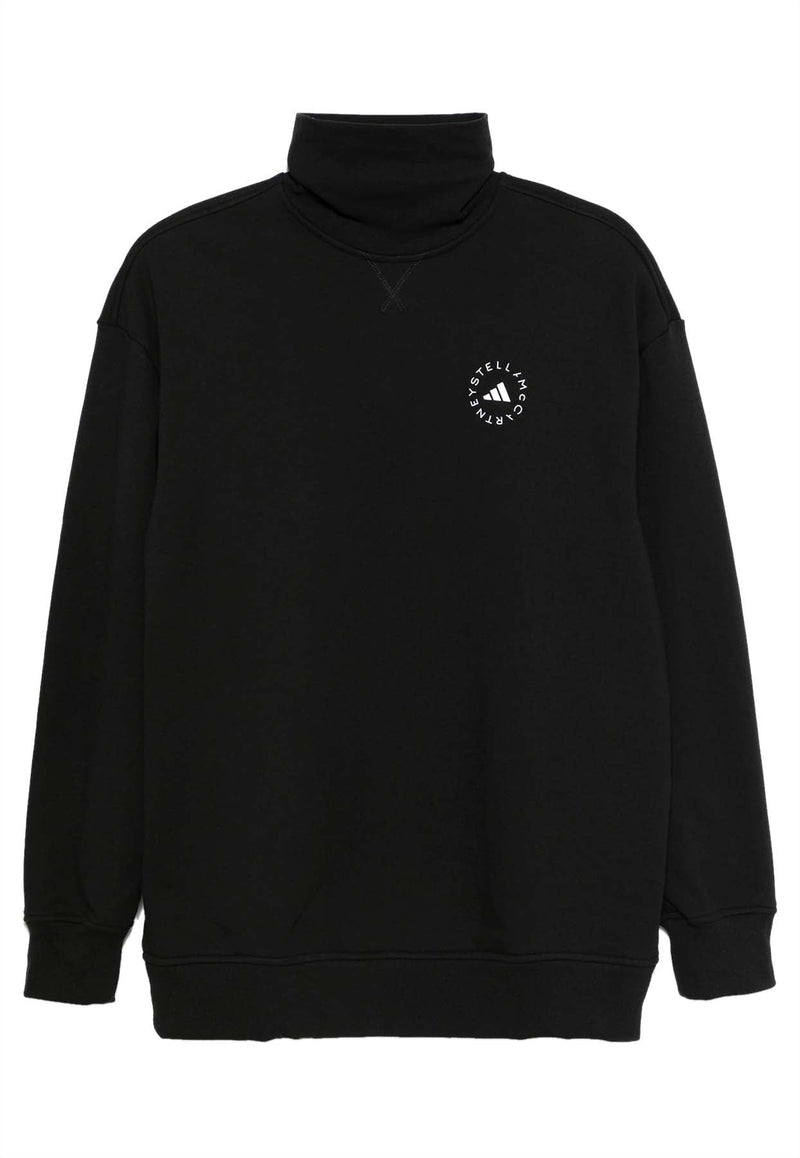 Logo Print High-Neck Sweatshirt