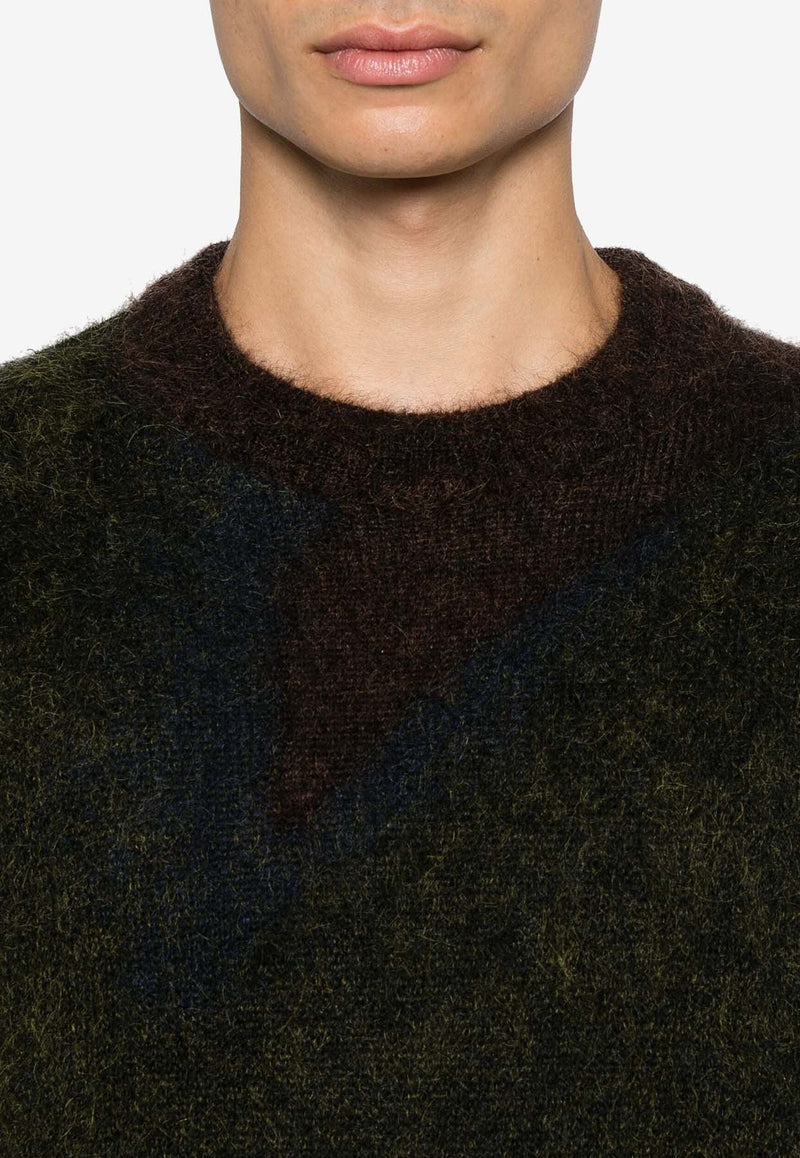 Mohair-Blend Crewneck Sweater