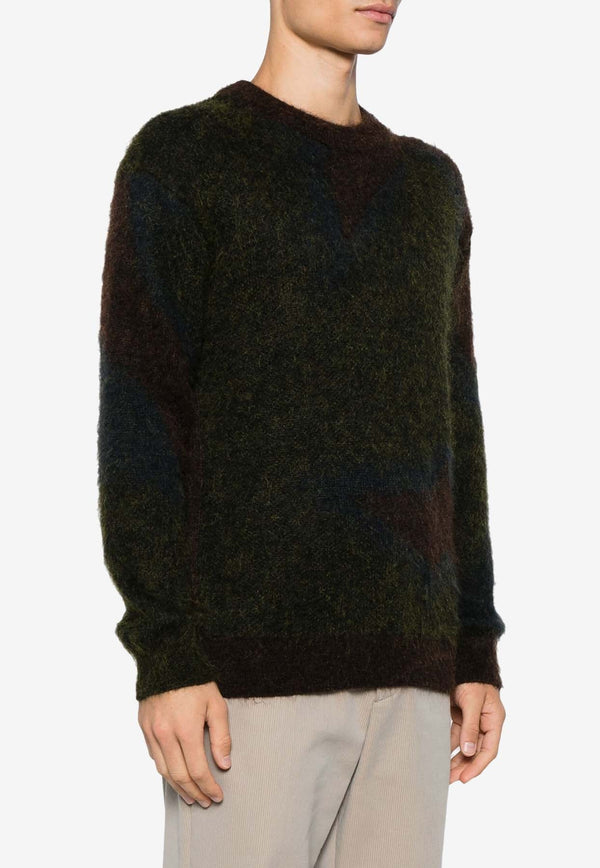 Mohair-Blend Crewneck Sweater