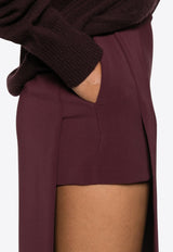 Stretch Crepe Skirt with Inner Shorts