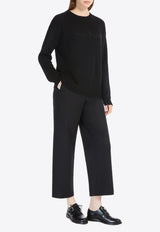 Floria Flannel Straight-Leg Pants