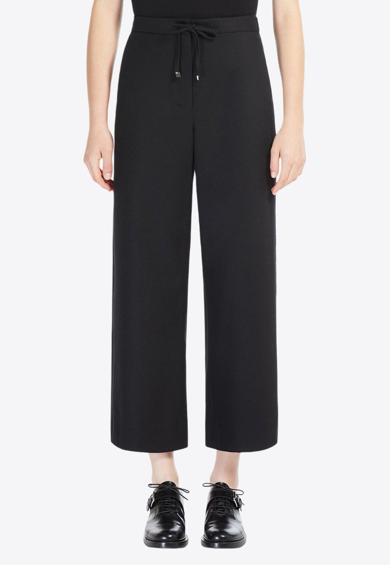 Floria Flannel Straight-Leg Pants