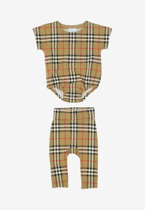 Babies Checked Two-Piece Set