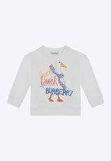 Baby Girl Duck Print Sweatshirt