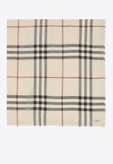Wool Checked Scarf