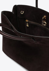 Small Rocking Horse Suede Tote Bag