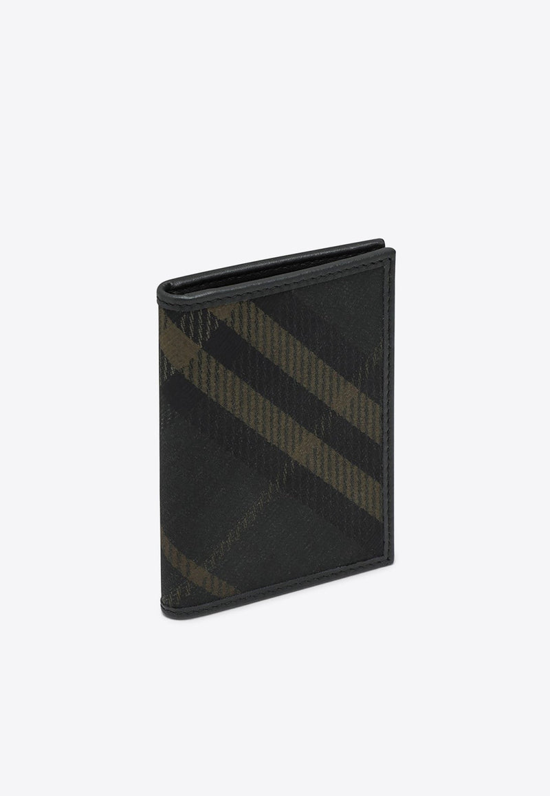 Bi-Fold Check Pattern Cardholder