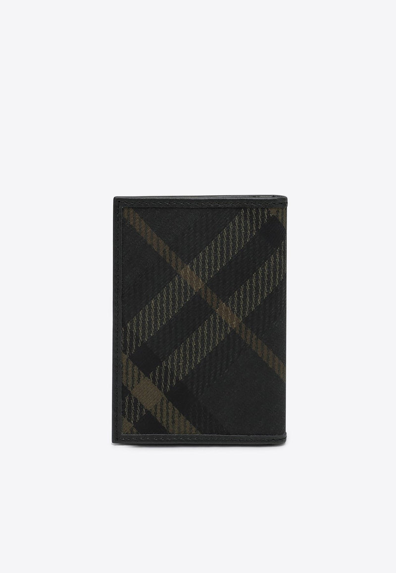 Bi-Fold Check Pattern Cardholder