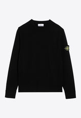 Logo Patch Wool Blend Sweater