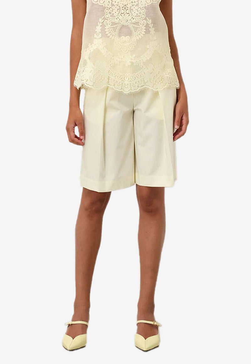 Harmony Pleated Knee-Length Shorts