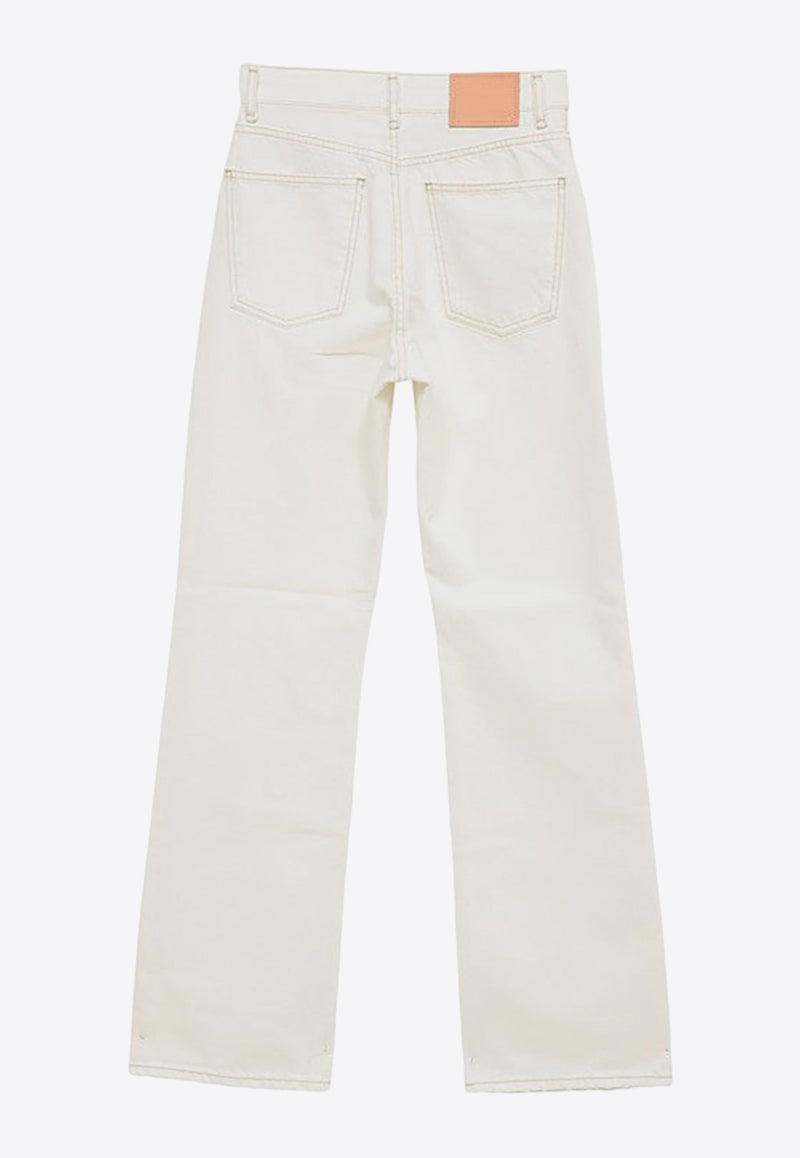 Logo Patch Straight-Leg Jeans