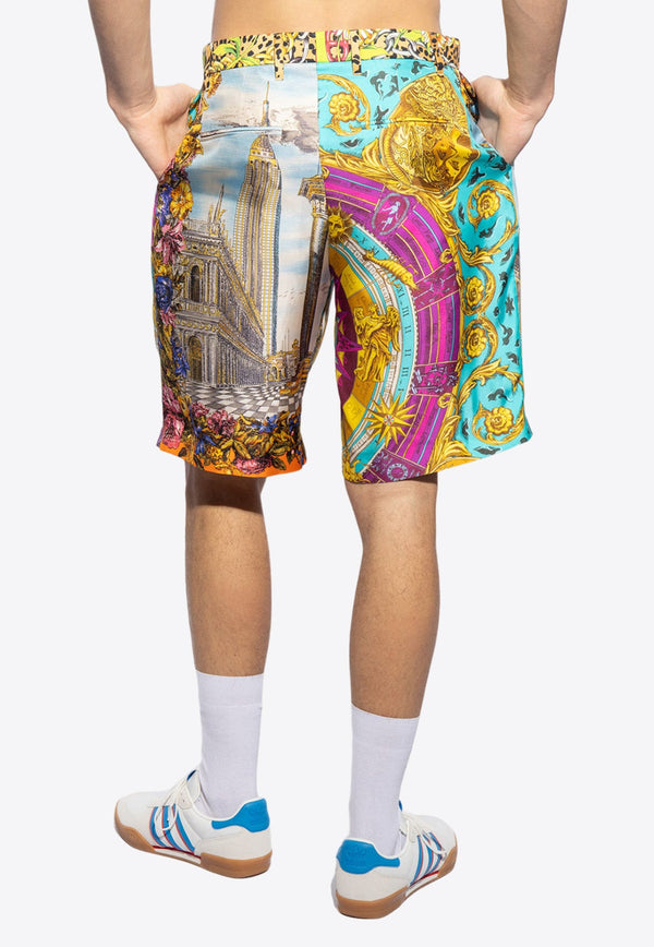 Scarf Print Bermuda Shorts