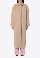 Reversible Gabardine and Satin Trench Coat