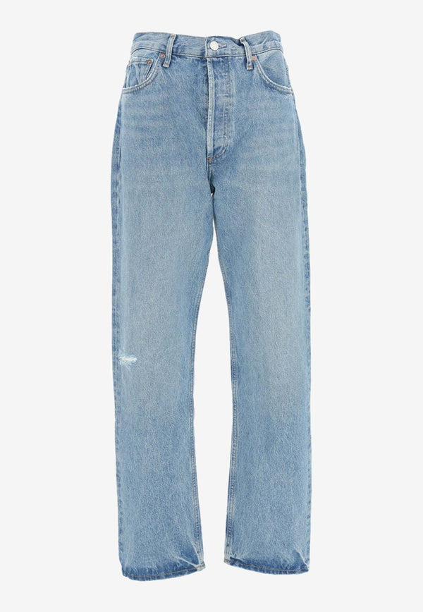 90s Pinch Waist Straight-Leg Jeans