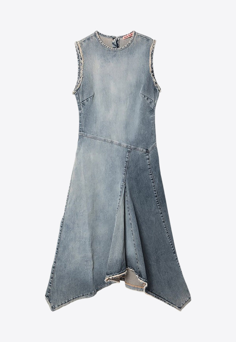 Washed Denim Sleeveless Dress