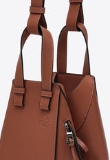 Logo-Embossed Compact Hammock Leather Bag