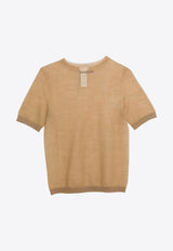Sheer Knit Wool-Blend T-shirt