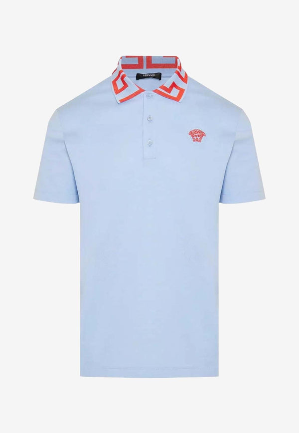 Medusa Greca Short Sleeved Polo T-shirt