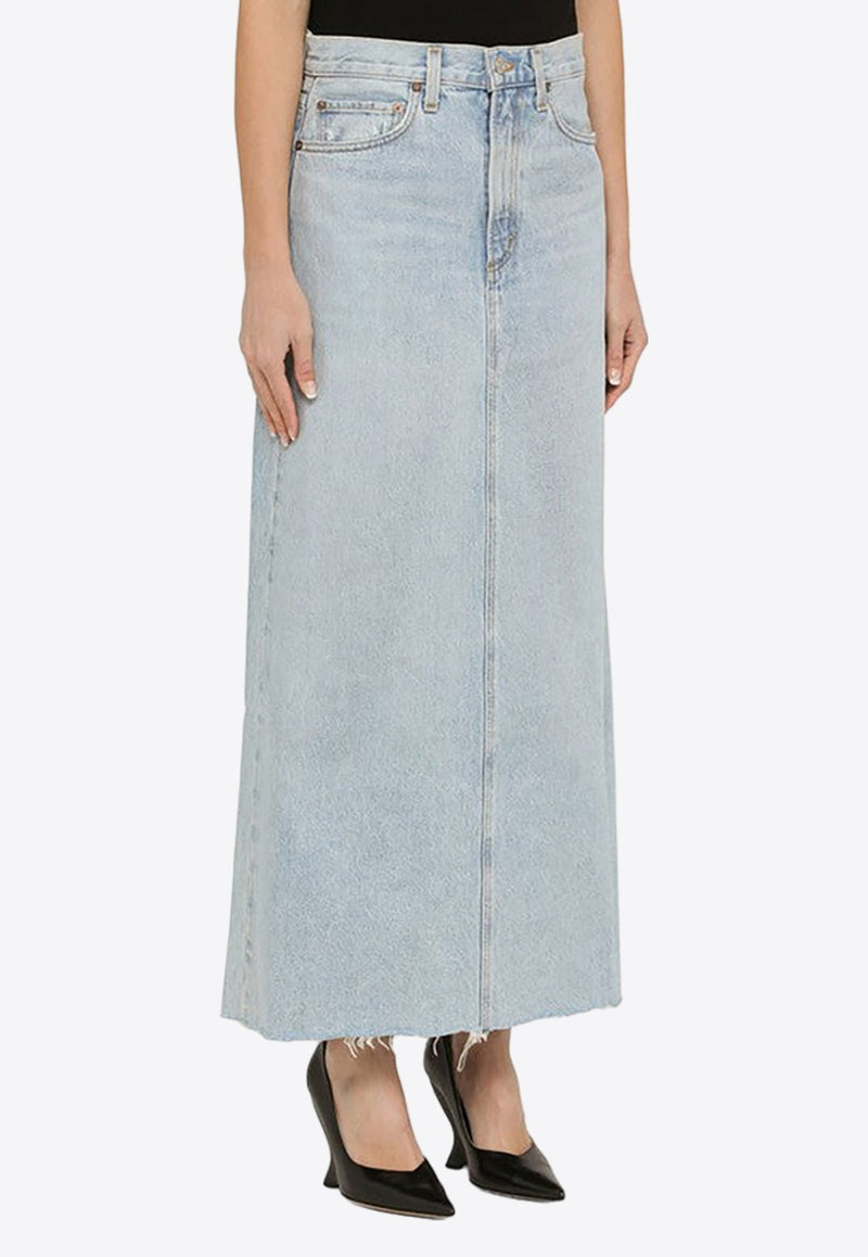 Hilla Denim Maxi Skirt