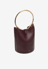 Large Ring Bucket Bag in Calf Leather