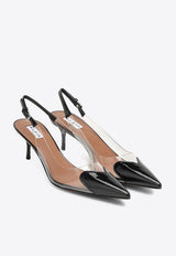 Le Coeur 55 Plexi Slingback Pumps