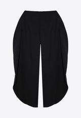 Rounded Petal Wool Pants