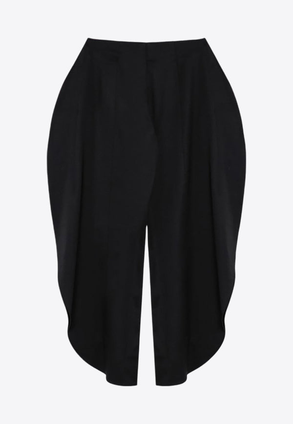 Rounded Petal Wool Pants