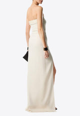 Strapless Buckled Gown