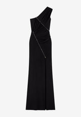 One-Shoulder Ruched Gown