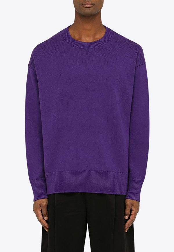 Crewneck Wool-Blend Sweater