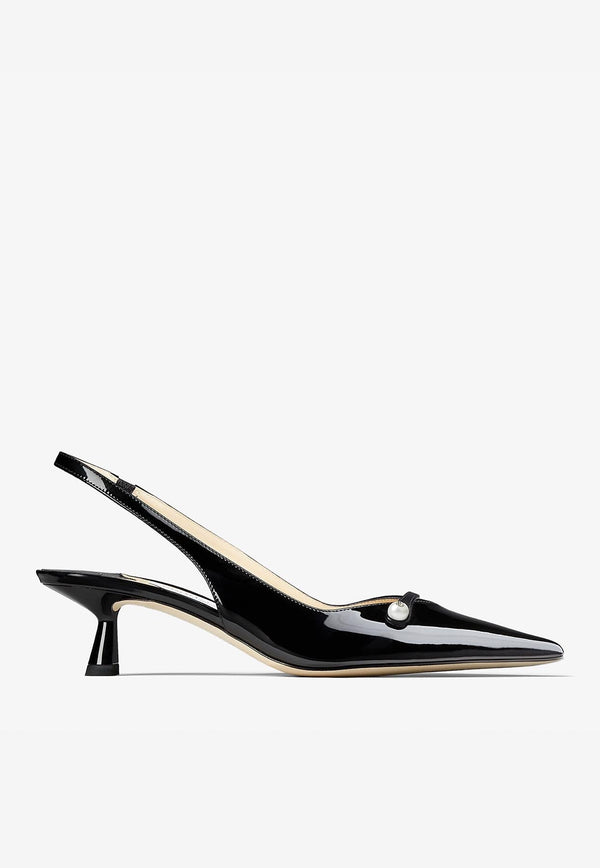 Amita 45 Pointed Pumps in Patent Leather