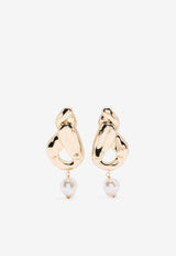 Faux-Pearl Drop Earrings