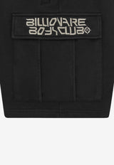 Logo Embroidered Cargo Shorts