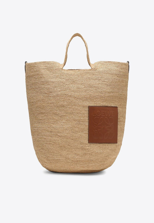 Large Woven Raffia Tote Bag