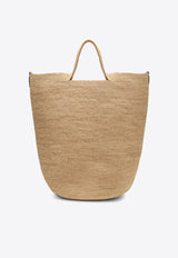 Large Woven Raffia Tote Bag