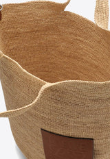 Large Woven Raffia Tote Bag