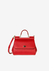 Large Sicily Top Handle Bag in Dauphine Leather