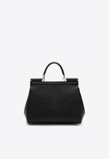 Large Sicily Leather Top Handle Bag