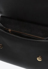 Large Sicily Top Handle Bag in Dauphine Leather