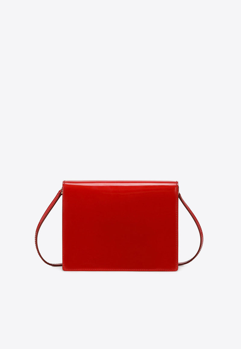 DG Logo Patent Leather Crossbody Bag