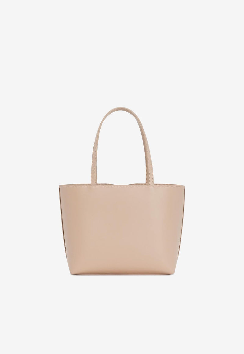 Small DG Logo Tote Bag in Calf Leather