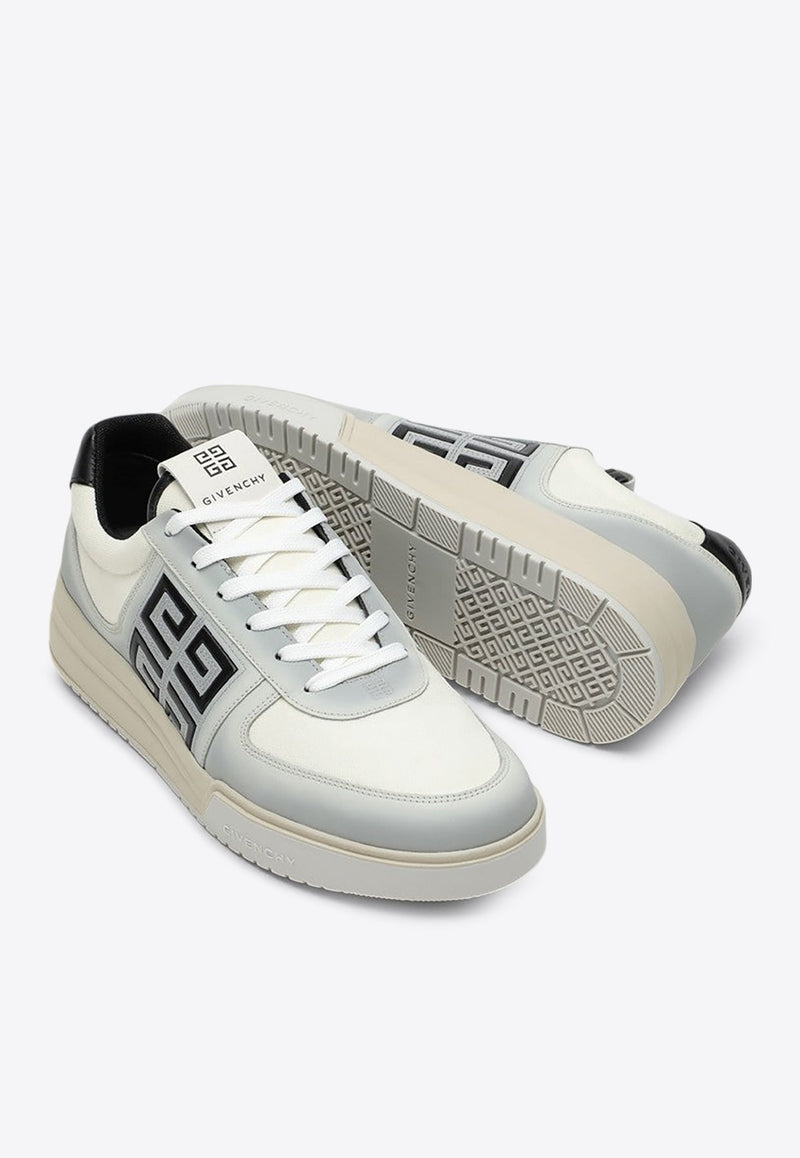 G4 Leather and Canvas Low-Top Sneakers