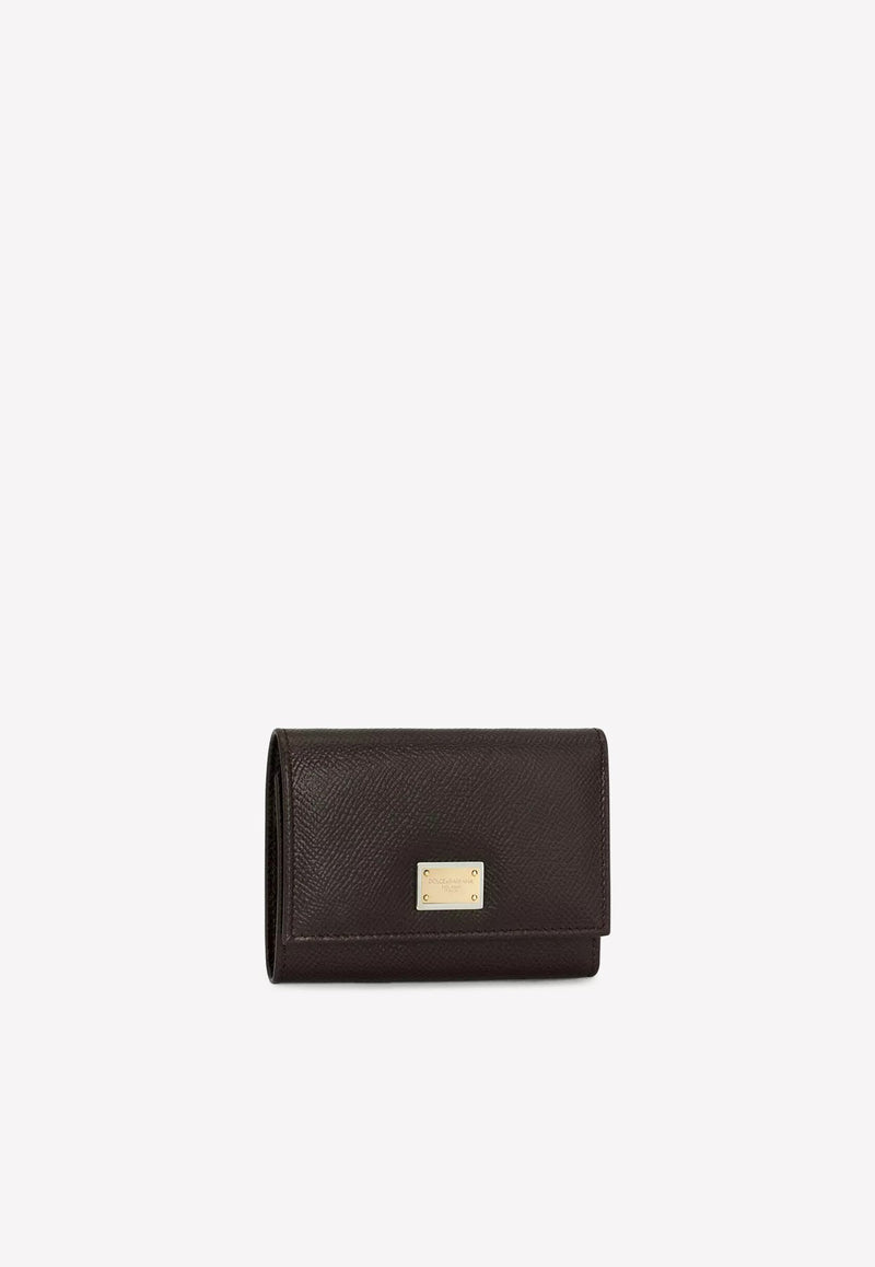 DG Logo Wallet in Calfskin