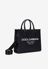 Small Rubberized Logo Top Handle Bag